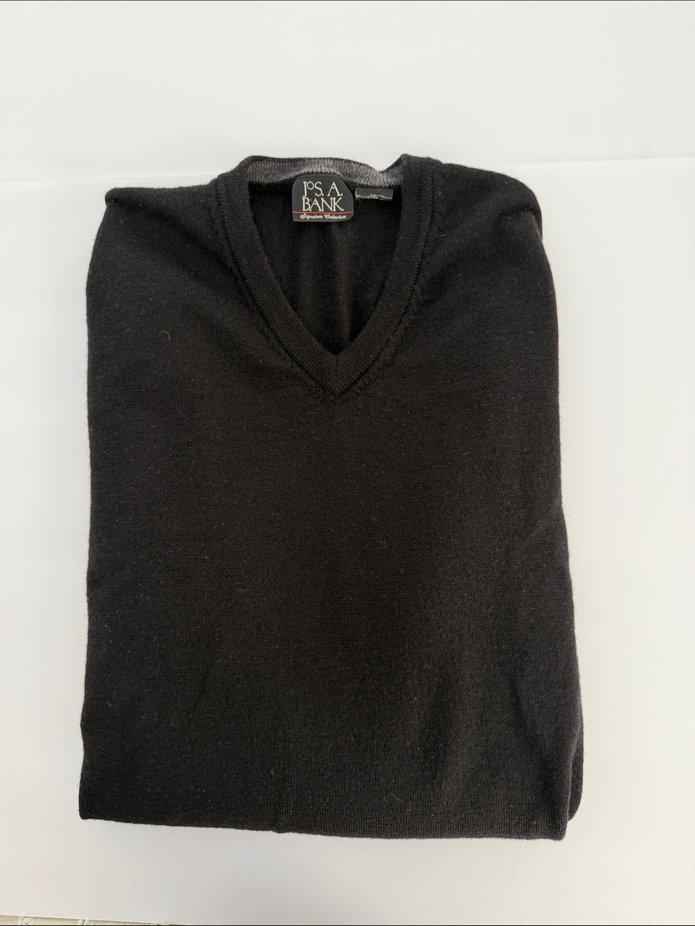 Jos. A. Bank Black V-Neck Men's Sweater